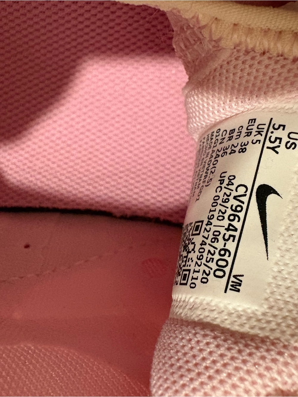 Nike Pink Women's Athletic Sneakers - Picture 4 of 4